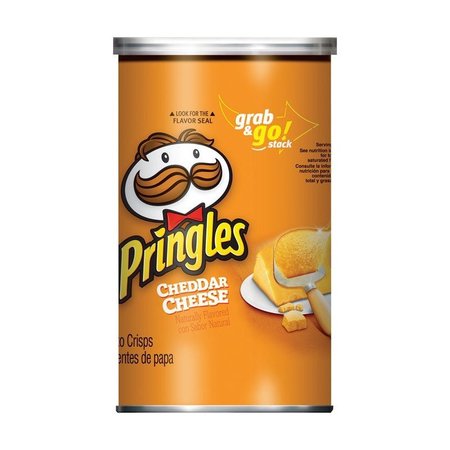 PRINGLES Cheddar Cheese Chips 5.57 oz Can, 14PK 650281